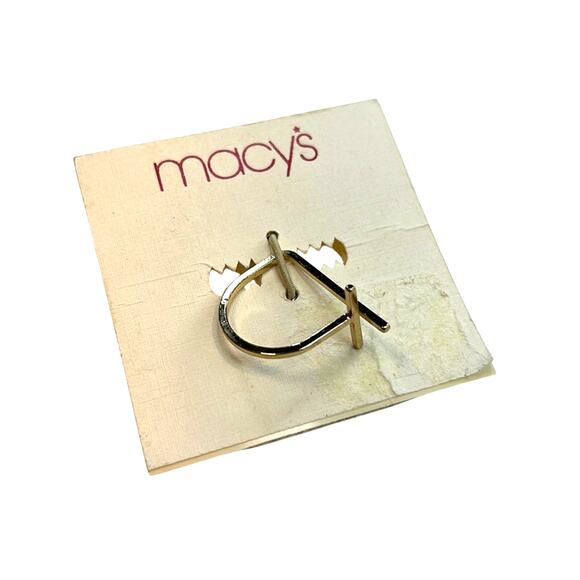 Macy’s Gold Geometric Cross Ring, NWT! - Picture 1 of 3